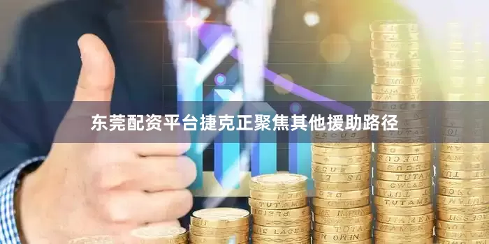 东莞配资平台捷克正聚焦其他援助路径